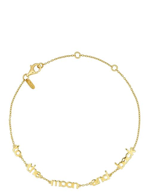 Vocabulary Bracelet, Gold Plated Design Letters Gold