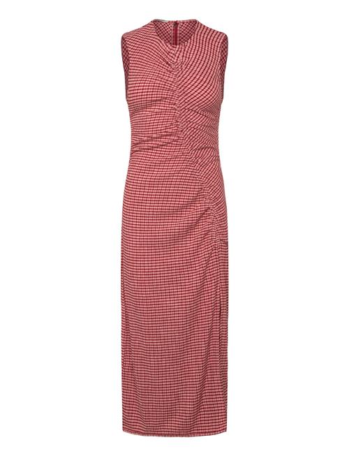 Structured Gingham Midi Dress Scotch & Soda Pink