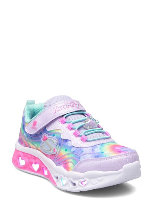 Girls Flutter Heart Lights Skechers Pink
