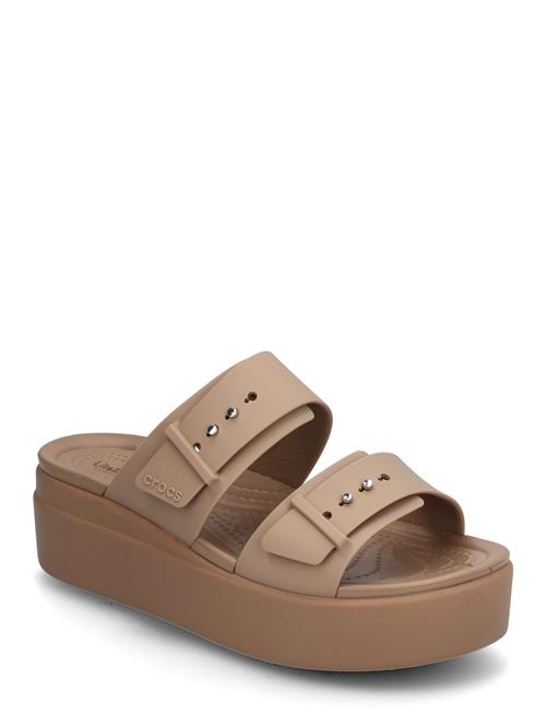 Brooklyn Buckle Lowwdg Crocs Beige