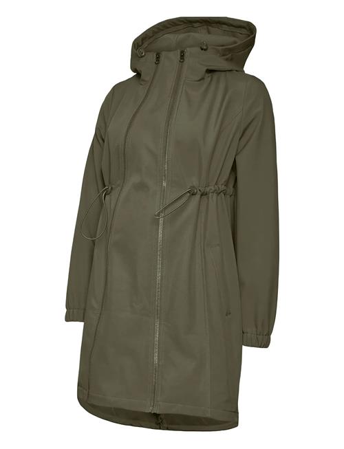 Mlnell Solid 3In1 Softshell Jacket Noos Mamalicious Khaki