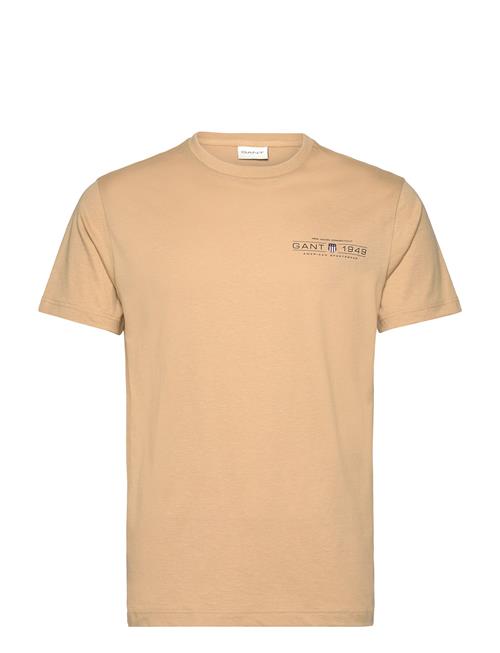 Printed Graphic Ss T-Shirt GANT Beige
