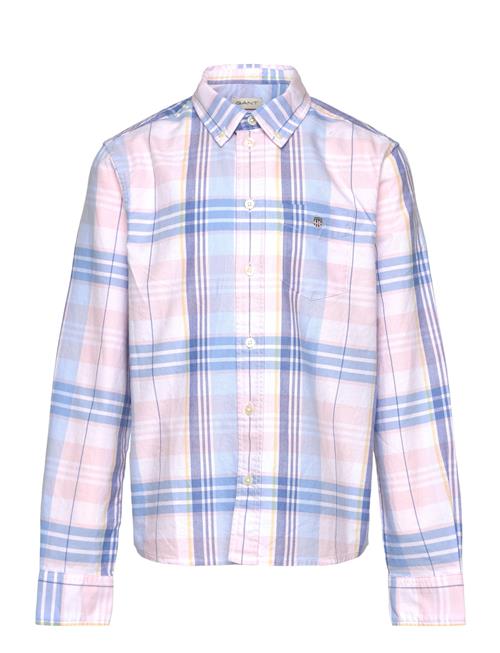 Checked Oxford Bd Ls Shirt GANT White