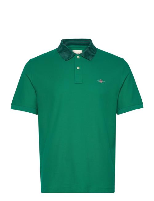 Tipping Detail Polo GANT Green