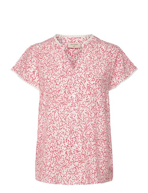 Blouse From Freequent In A Soft Material With A Lovely, Floral Pattern. In Addit FREE/QUENT Red