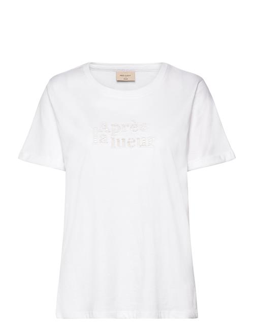 T-Shirt From Freequent In A Soft Material. The T-Shirt Has A Simple Silhouette W FREE/QUENT White
