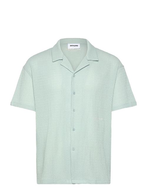 Crochet Ss Shirt SIXTH JUNE Blue