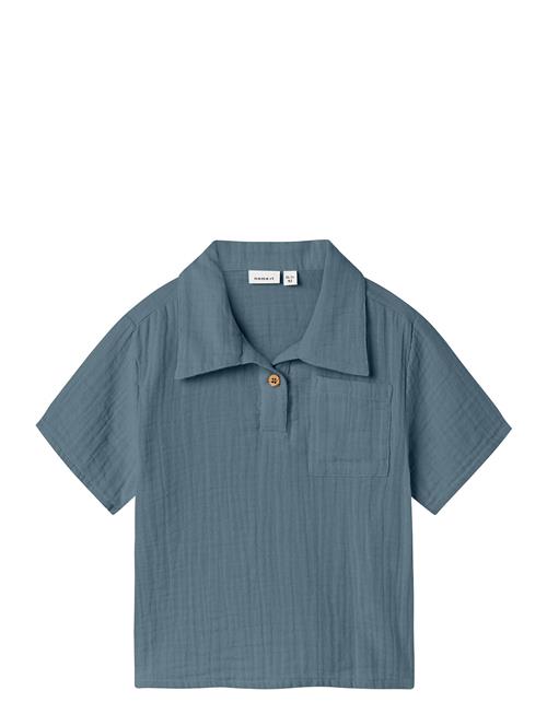 Nmmhefin Nreg Ss Shirt Name It Blue