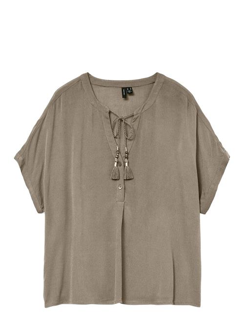 Vmbente Ss Wide Top Wvn Ga Vero Moda Khaki