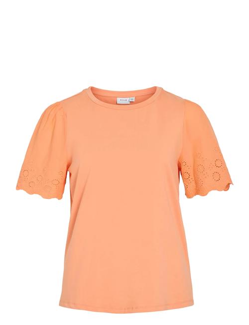 Viceliana O-Neck S/S Top Vila Orange