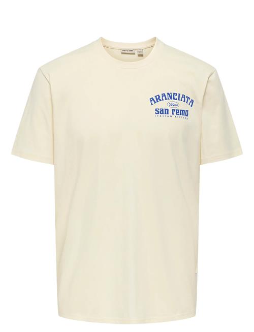 Onsita Ss Reg Tee ONLY & SONS Cream
