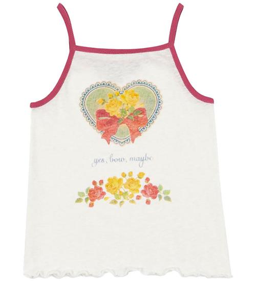 Konges Sløjd Tanktop - Era Strap - Off White/Yesbowmaybe