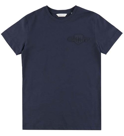 GANT T-shirt - Tonal - Evening Blue