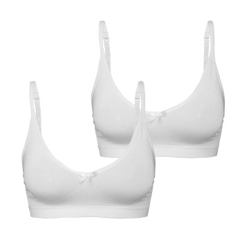 Abecita BH 2P Little Wonder Seamless Top Hvid polyamid One Size Dame
