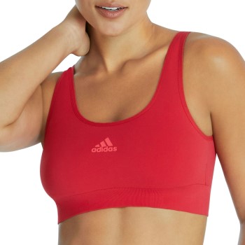 adidas Bh BOS Smart Micro 720 Seamless Lounge Bra Rød polyamid Large Dame