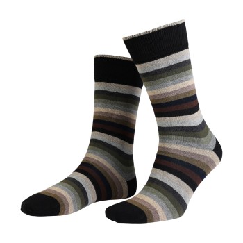 Amanda Christensen Strømper True Block Stripe Ankle Sock Sort Str 43/46