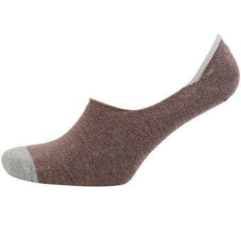 Amanda Christensen Strømper True Contrast Invisible Sock Mørkbrun  Str 41/42