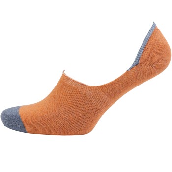 Amanda Christensen Strømper True Contrast Invisible Sock Blå/Orange Str 41/42