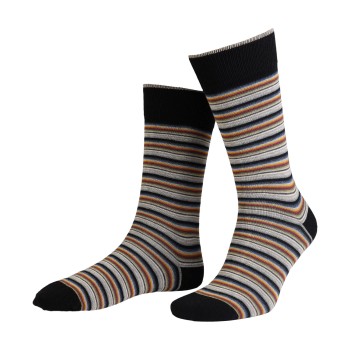 Amanda Christensen Strømper True Multi Stripe Ankle Sock Rød/Sort Str 43/46