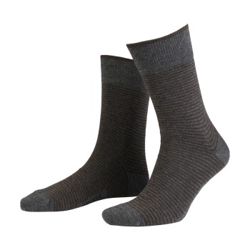 Amanda Christensen Strømper True Stripe Ankle Sock Grå Str 43/46