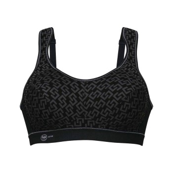 Anita BH Active Extreme Control Sports Bra Sort Mønster C 70 Dame