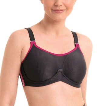 Anita BH Active Underwire Sports Bra Sort/Rosa D 80 Dame