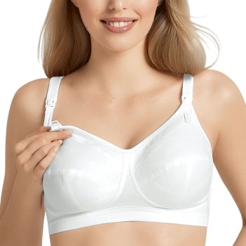 Anita Bh Miss Cotton Wireless Nursing Bra Hvid bomuld H 90 Dame