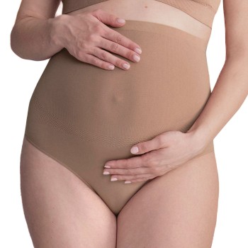 Anita Seamless Maternity Briefs Lysbrun  polyamid Medium Dame