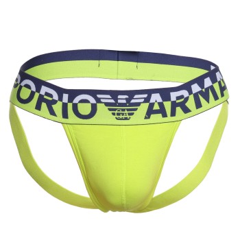 Emporio Armani Armani Cotton Jockstrap 3P Limegrøn bomuld Small Herre