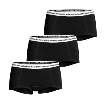 Björn Borg Trusser 3P Everyday Cotton Boxer Shorts Sort/Hvid bomuld X-Large Dame