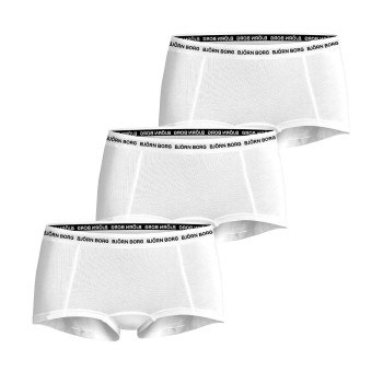 Björn Borg Trusser 3P Everyday Cotton Boxer Shorts Hvid bomuld Small Dame