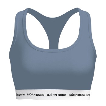 Björn Borg Bh Logo Soft Top Grå bomuld Large Dame