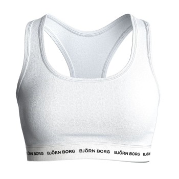 Björn Borg Bh Logo Soft Top Hvid bomuld X-Small Dame