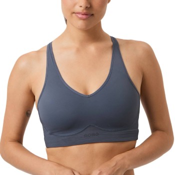 Björn Borg BH Mid V Support Sports Bra Marineblå Medium Dame