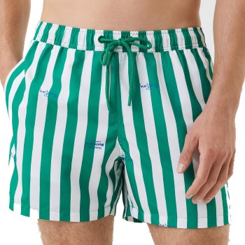 Björn Borg Badebukser Print Swim Shorts Grøn/Hvid polyester Large Herre