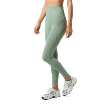 Björn Borg Studio Seamless Ribbed Tights Lysegrøn polyamid Large Dame