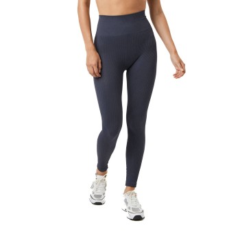Björn Borg Studio Seamless Ribbed Tights Marineblå polyamid Medium Dame
