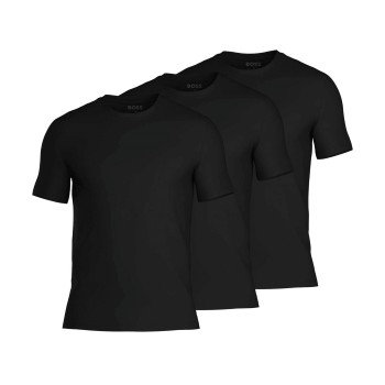 BOSS 3P Bamboo RN T-Shirt Sort Bambus Medium Herre