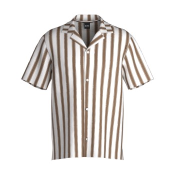 BOSS Beach Shirt Stribet viskose X-Large Herre