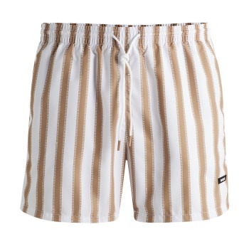 BOSS Badebukser Piranha Swim Shorts Stribet polyester Large Herre