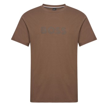 BOSS T Shirt RN Brun bomuld Medium Herre