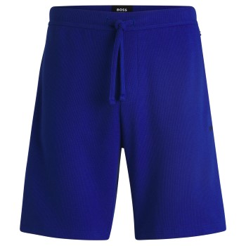 BOSS Waffle Nightwear Shorts Blå Large Herre