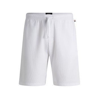 BOSS Waffle Nightwear Shorts Hvid Large Herre