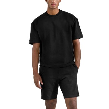 Bread & Boxers Bread and Boxers Lounge Tee Sort økologisk bomuld Large Herre
