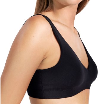 Bread & Boxers Bread and Boxers Padded Soft Bra BH Sort modal Large Dame