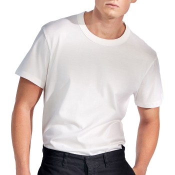 Bread & Boxers Bread and Boxers Pima Cotton Crew Neck Hvid økologisk bomuld Small Herre