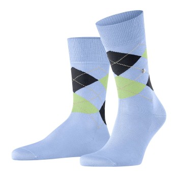 Burlington Strømper Manchester Mercerised Cotton Sock Lyseblå Str 40/46 Herre