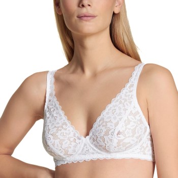 Calida BH Natural Comfort Lace Soft Bra Hvid polyamid C 75 Dame