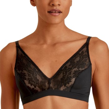 Calida BH Natural Skin Lace Bra Sort X-Small Dame