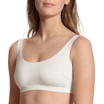 Calida BH Natural Skin Soft Bra Hvid Small Dame